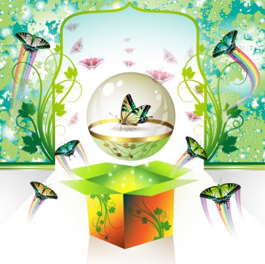 Springtime box clipart