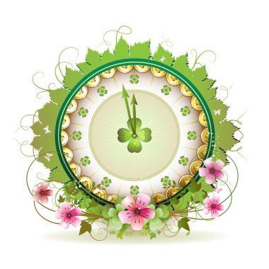 Clock design clipart