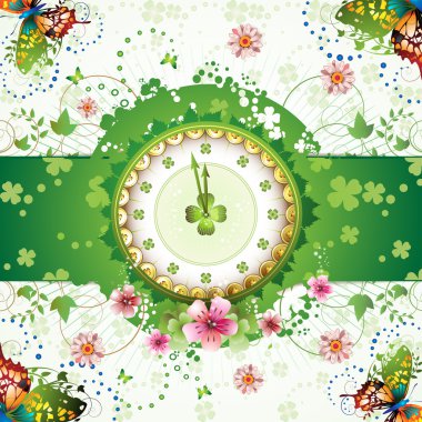 Clock design clipart