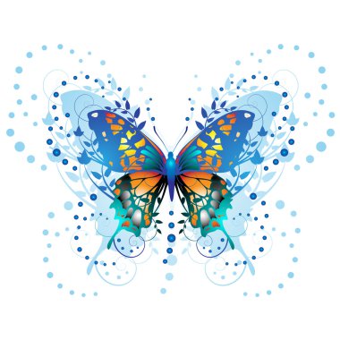 Stylized butterfly clipart