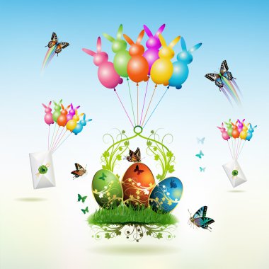 Easter card clipart