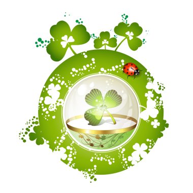 St. Patrick's Day card design clipart