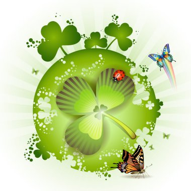 St. Patrick's Day card design clipart