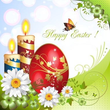 Easter card clipart