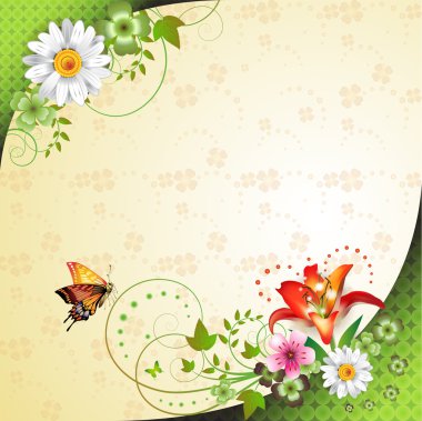 Springtime background clipart