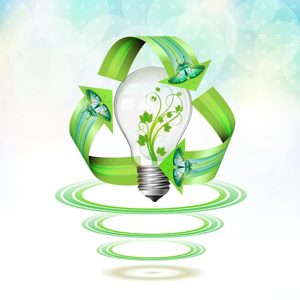 Eco žárovka — Stockový vektor