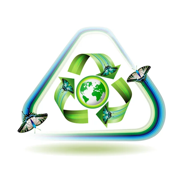 Ikona recyklingu — Wektor stockowy