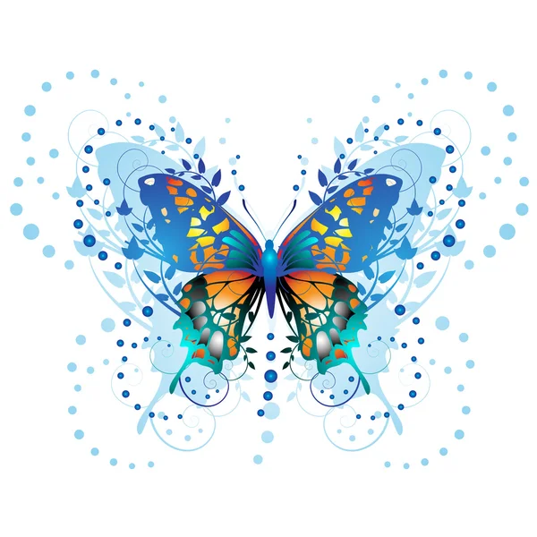 Stylizované motýl — Stockový vektor