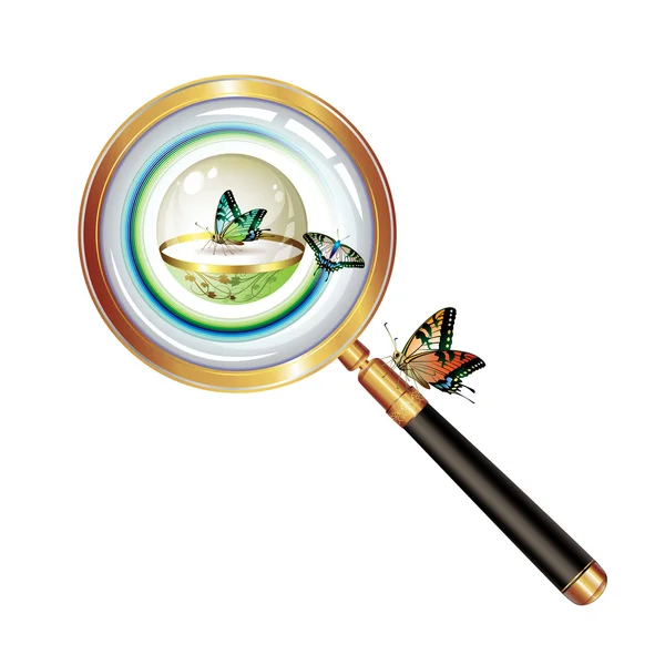 Magnifying glass — Stock Vector