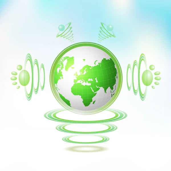 Eco groen aarde — Stockvector
