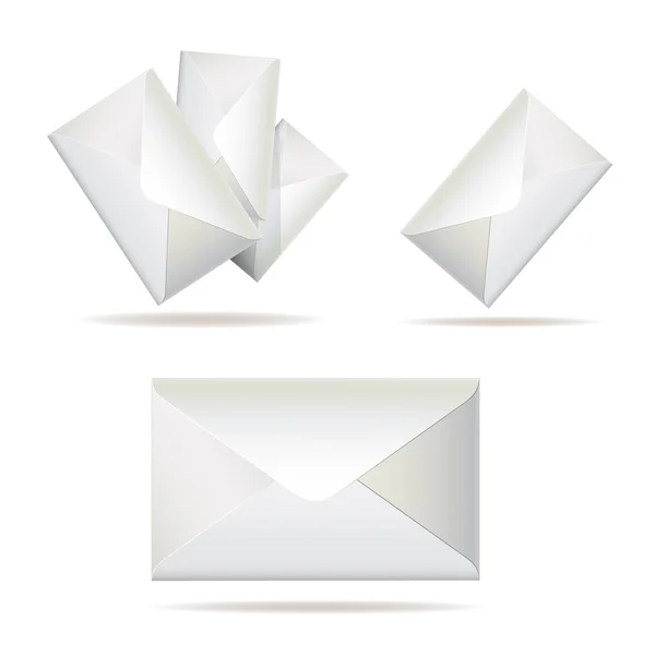 Conjunto de envelope simples —  Vetores de Stock