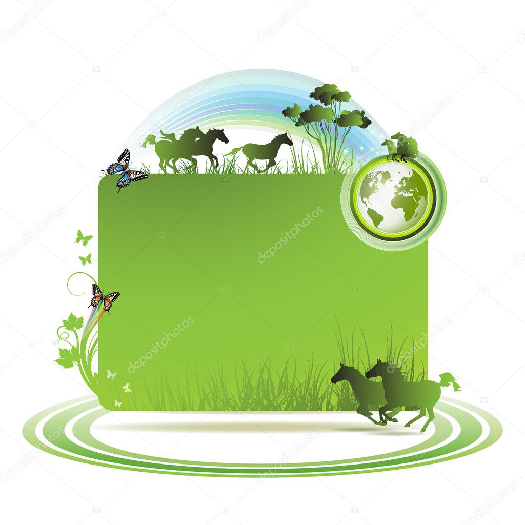 Green earth background