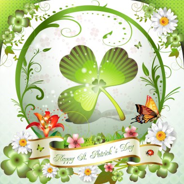 St. Patrick's Day card clipart