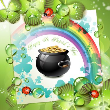 St. Patrick's Day card clipart