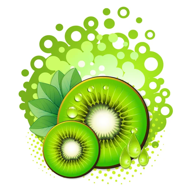 Tranches de kiwi — Image vectorielle