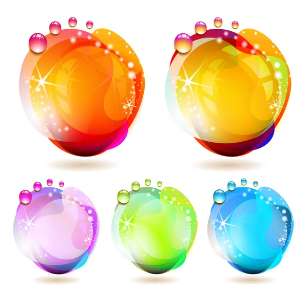 Colored background with drops — Stock Vector
