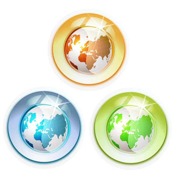 Стеклянный глобус с Землей, достижения, смесь, синий, бизнес, карьера , — стоковый вектор