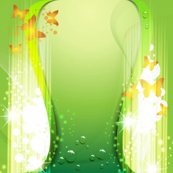 Fond vert coloré — Image vectorielle