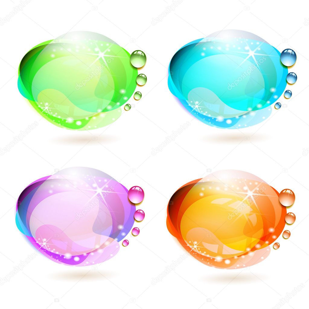 Colored background with drops