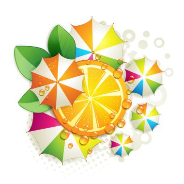 Slice orange clipart