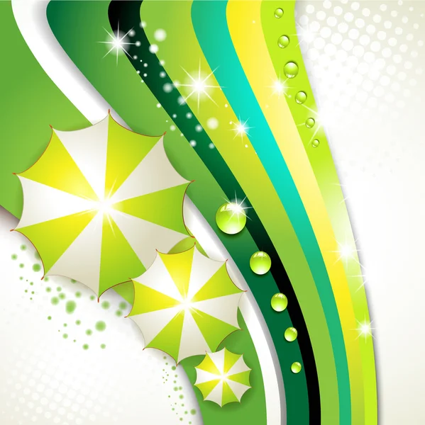 Fond vert coloré — Image vectorielle