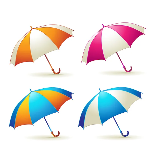 Ombrelli colorati — Vettoriale Stock
