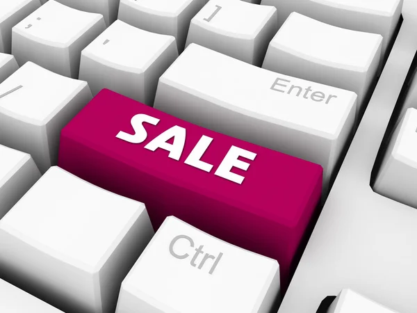 Verkauf auf Tastatur — Stockfoto