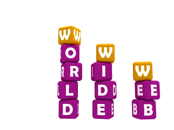 World wide web blocks — Stock Photo, Image