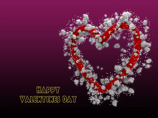 Dag van de gelukkige Valentijnskaart — Stockfoto