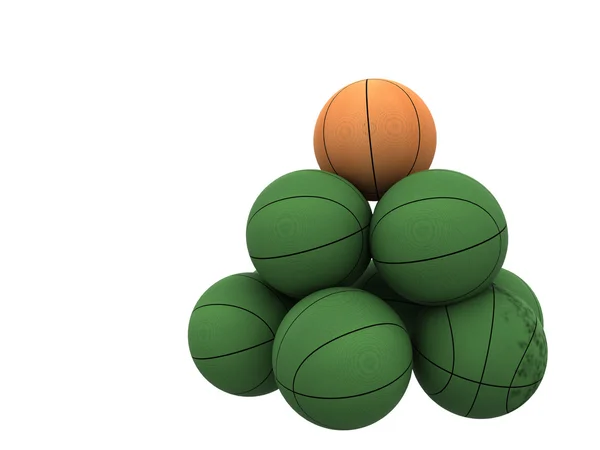 3D korgen bollar — Stockfoto