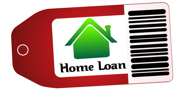 Home loan in tag — Stock Photo, Image