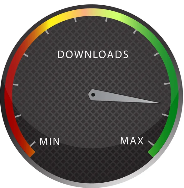 Snelheidsmeter downloadknop — Stockfoto