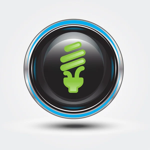 Eco light button — Stock Photo, Image