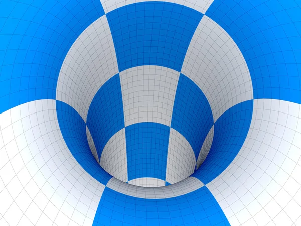 3D шашки тунель — стокове фото