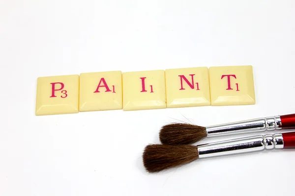 Paint word with — Stock Photo, Image