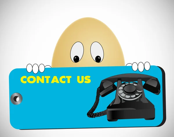 Eier suchen kontaktieren Sie uns — Stockfoto