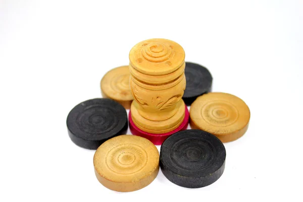 stock image Carrom coins with agarbati stand