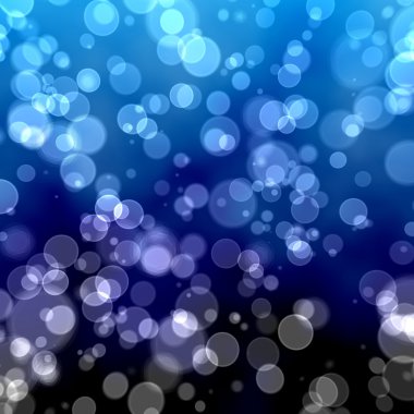 Blue bokeh clipart