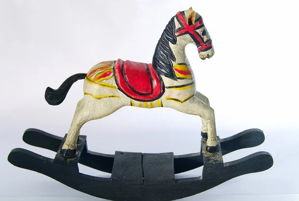 Mały drewniany koń — Zdjęcie stockowe