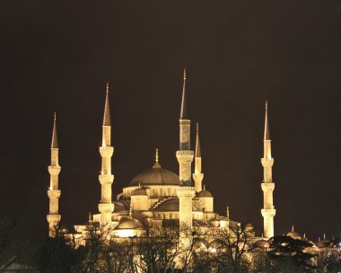 Sultanahmet Camii, gece istanbul Türkiye