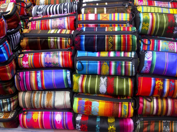 Тканые сумки Эквадора — стоковое фото