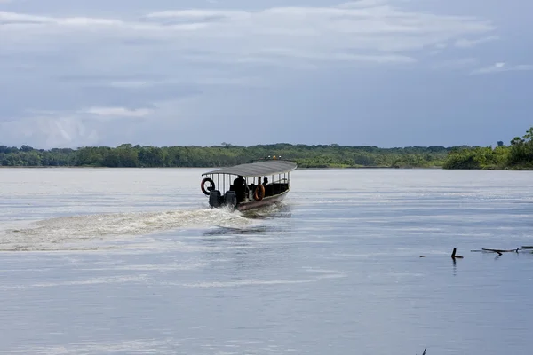 stock image Boating on the Rio Napo River, Ecuadorian Amazon