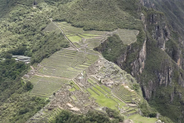 Обзор Мачу-Пикчу, Перу — стоковое фото