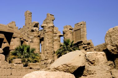 Pillars in the Temple of Karnak clipart