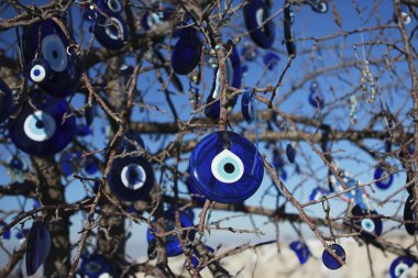 Evil-eye pendant tree in Turkey clipart