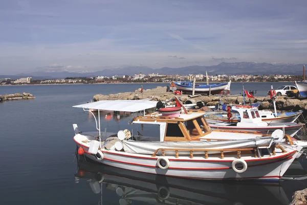 Лодки в Сиде Лицензионные Стоковые Фото