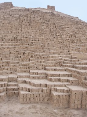 Huaca Pucllana Pyramid in Lima Peru clipart