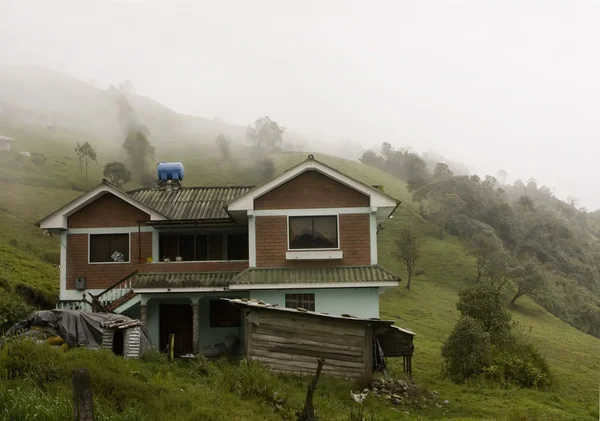 Nebel über einem ecuadorianischen Nebelwald — Stockfoto