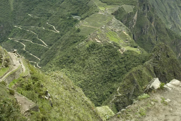 Machu Picchu vue aérienne — Photo