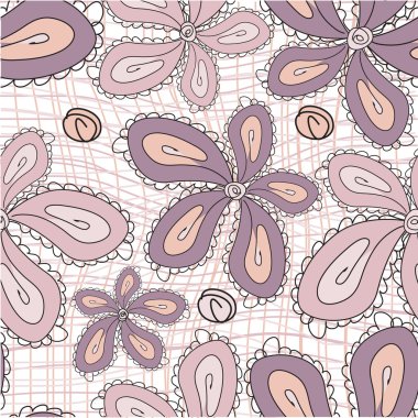 Seamless flower background clipart